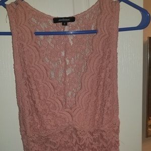 Light pink body suit